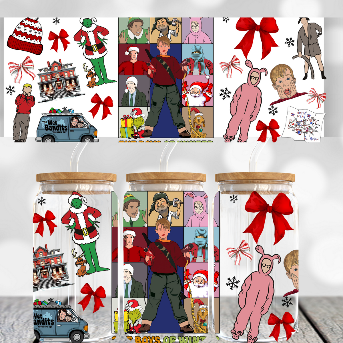 Christmas Movie Era UV DTF Transfer