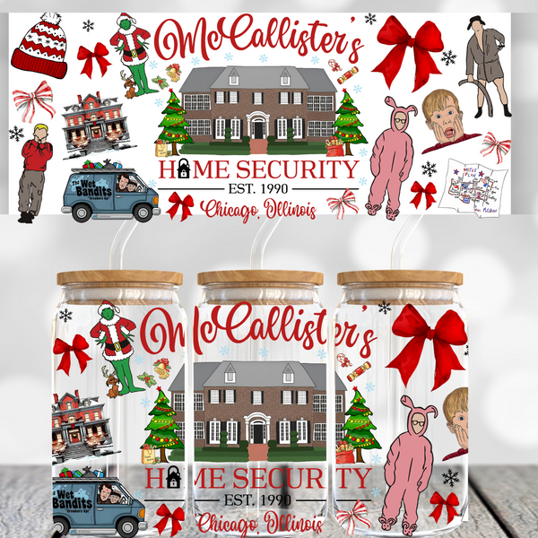 Holiday Home Security UV DTF Transfer