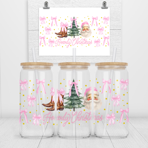 Howdy Christmas Santa UV DTF Transfer