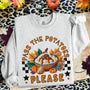 Pass the Potatoes Please Faux Embroidery Sublimation Transfer