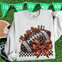 Play Ball Longhorns (TX) Faux Rhinestone and Faux Embroidery Sublimation Transfer
