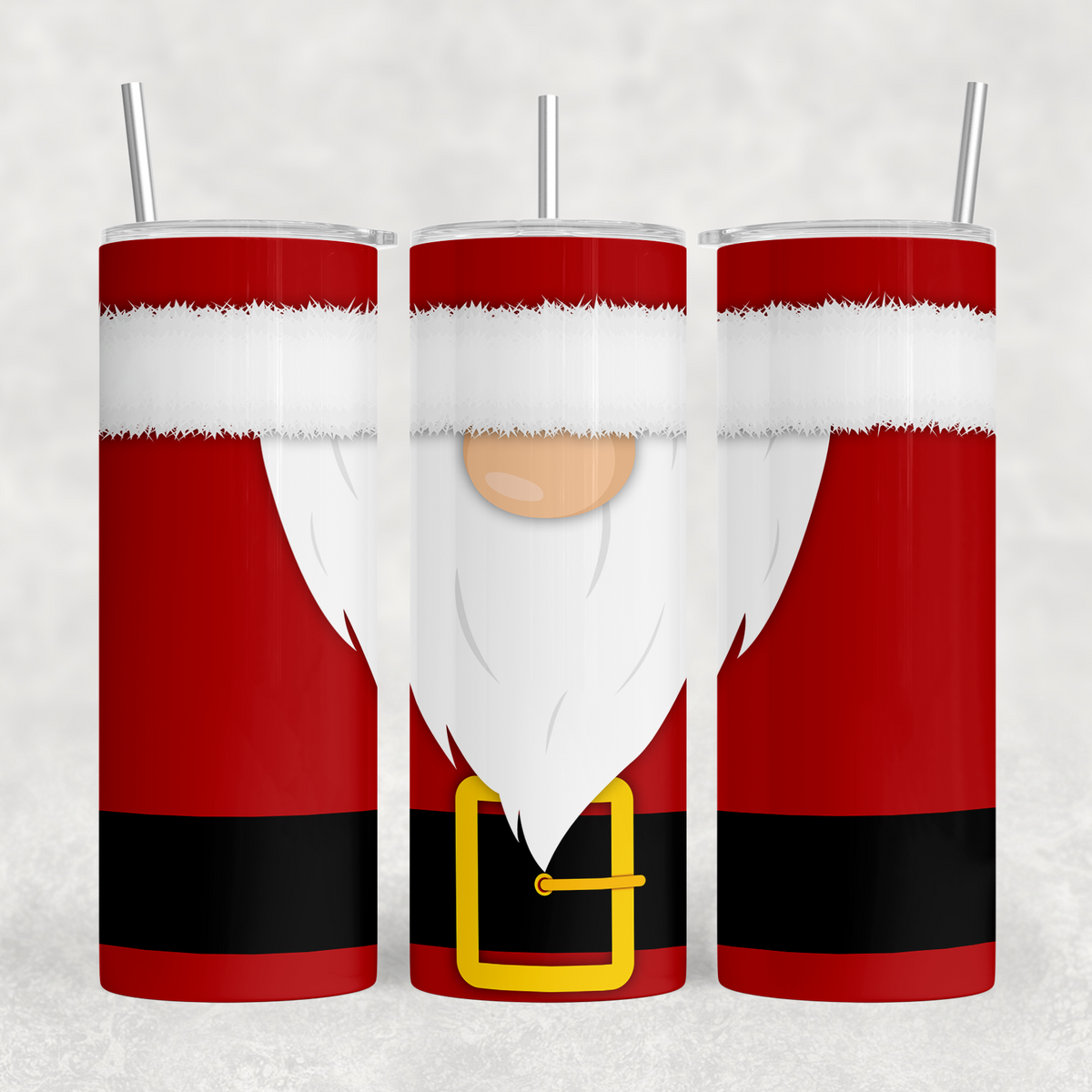 Santa Gnome 20oz Sublimation Tumbler Transfer