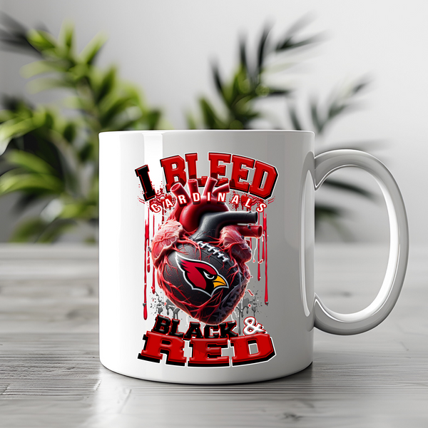 Arizona Bleed Black and Red UV DTF Transfer