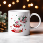 Christmas Girl Mouse Tea Cup UV DTF Transfer