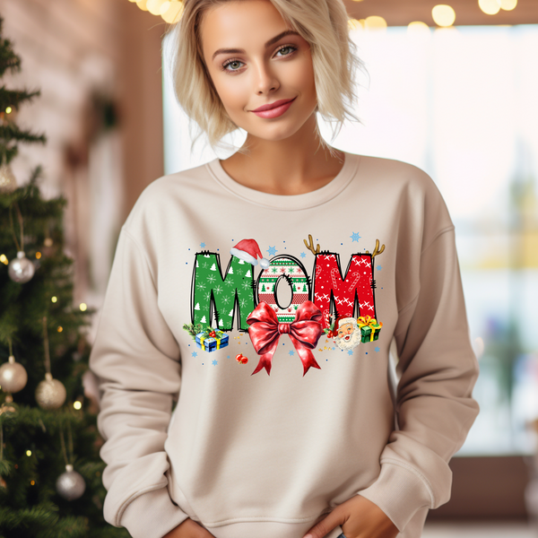 Christmas Mom DTF Heat Transfer