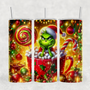 Festive Hot Cocoa Mean Green 20oz Sublimation Tumbler Transfer