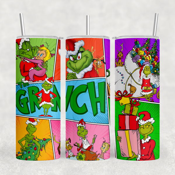 He Stole Christmas 20oz Sublimation Tumbler Transfer