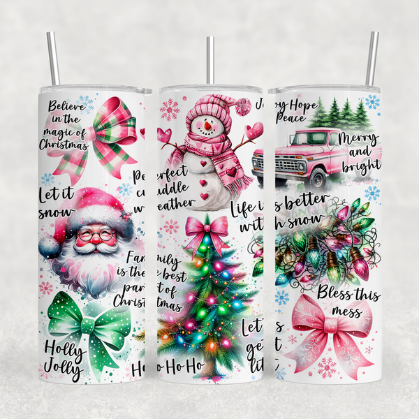 Life is Better with Snow 20oz Sublimation Tumbler Transfer