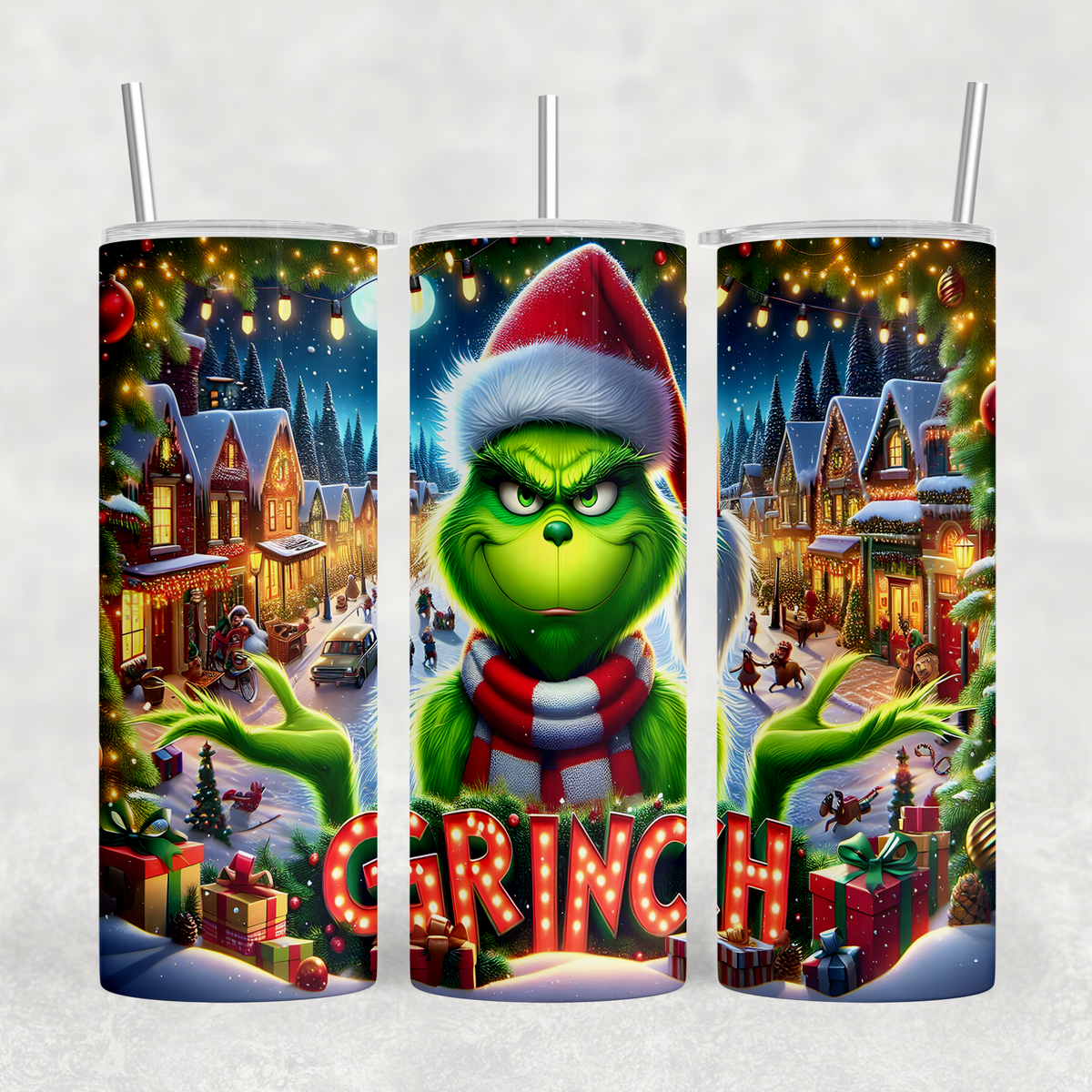 Mean Green Movie Lights 20oz Sublimation Tumbler Transfer