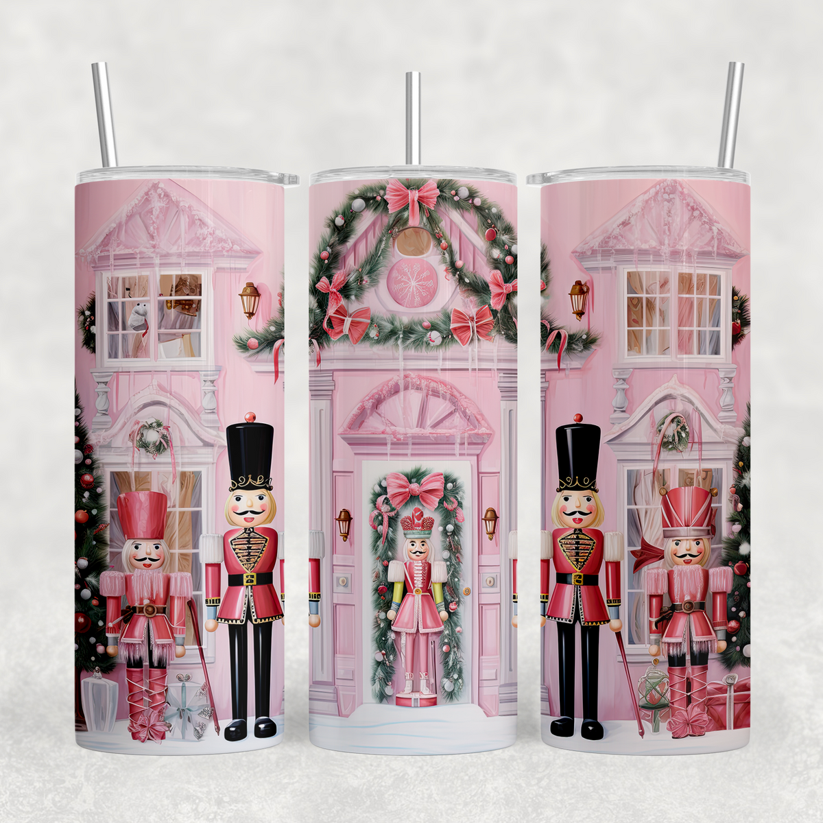 Pink Nutcracker Christmas 20oz Sublimation Tumbler Transfer