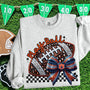 Play Ball AU Faux Rhinestone and Faux Embroidery Sublimation Transfer