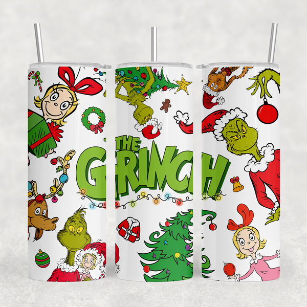 The Mean Green 20oz Sublimation Tumbler Transfer