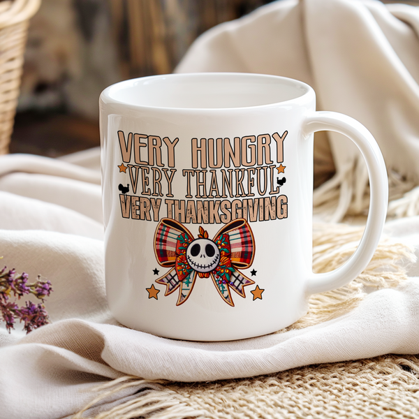 Very Hungry Nightmare Skellie Faux Sparkles & Faux Embroidery DTF Heat Transfer