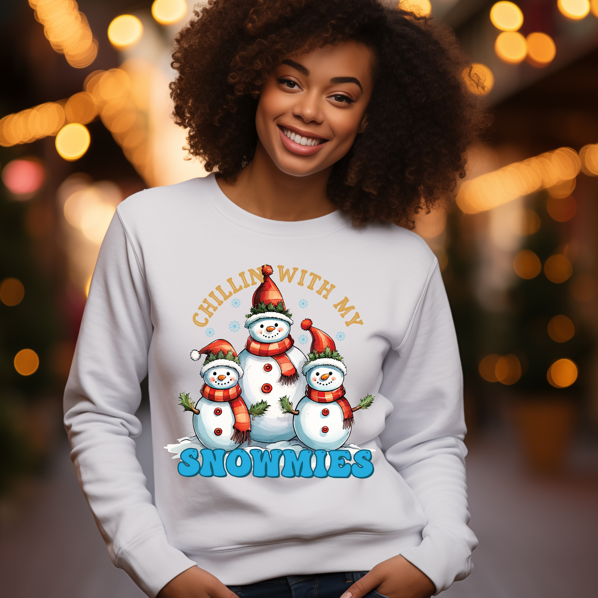 Chillin' Snowmies Snowmen DTF Heat Transfer